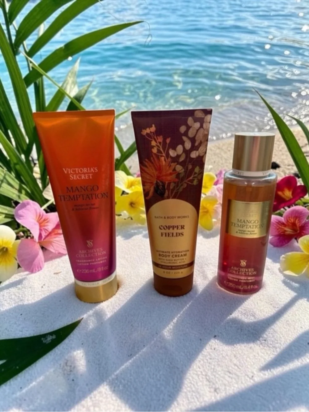 🫶🏻 Victoria's Secret Mango Temptation Mist/Lotion Set plus Copper Fields